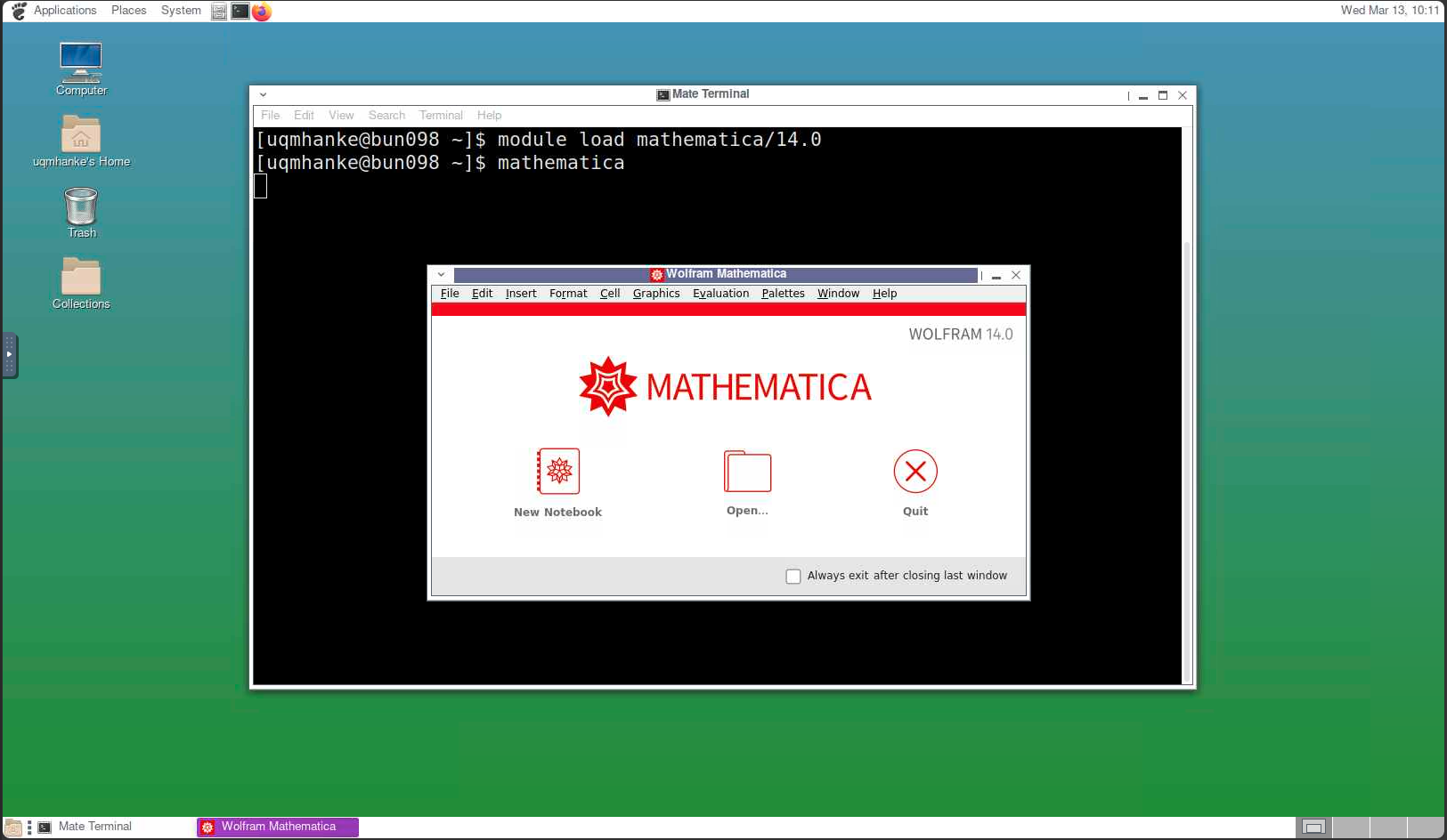 Run Mathematica